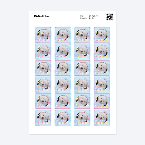 판스티커 정사각형