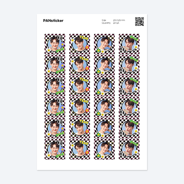 판스티커 정사각형