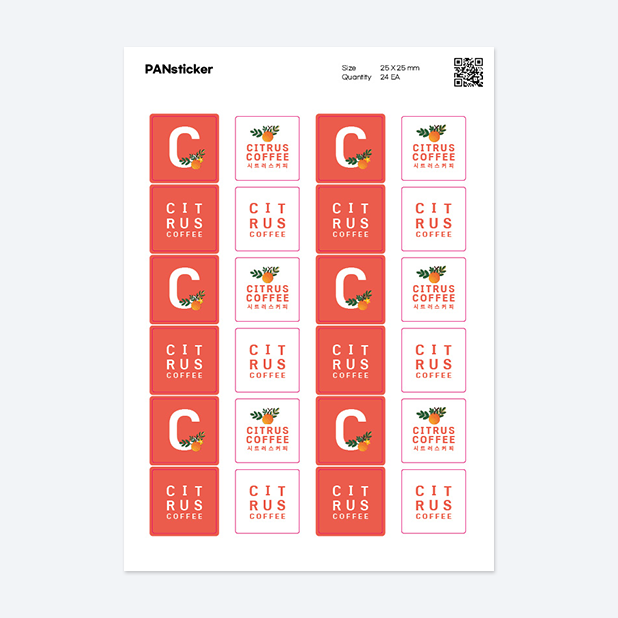 판스티커 정사각형