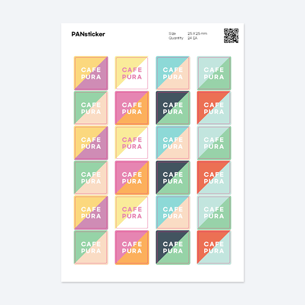 판스티커 정사각형