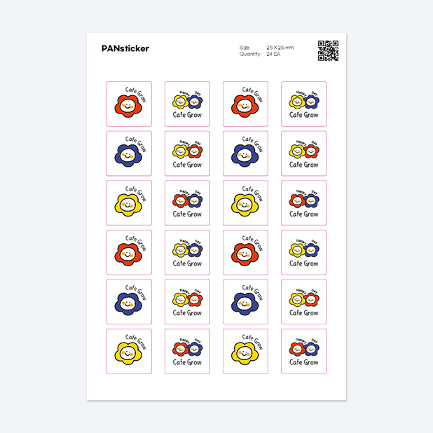 판스티커 정사각형