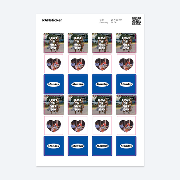 판스티커 정사각형