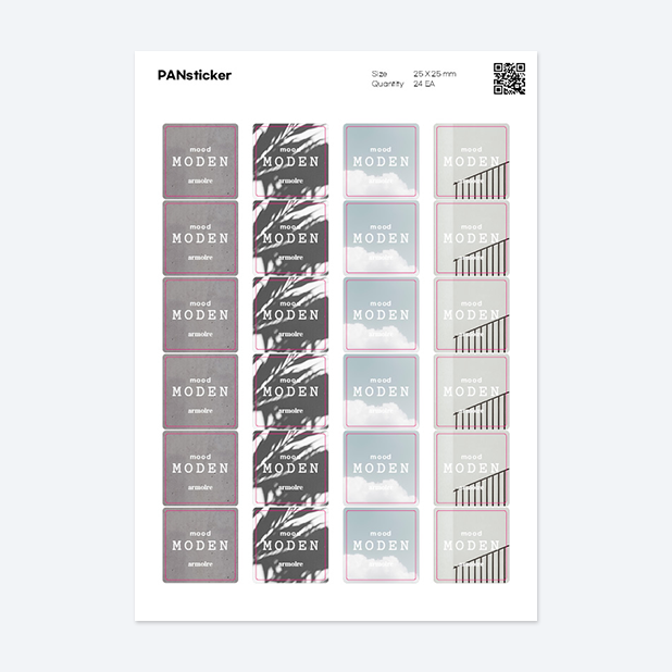 판스티커 정사각형