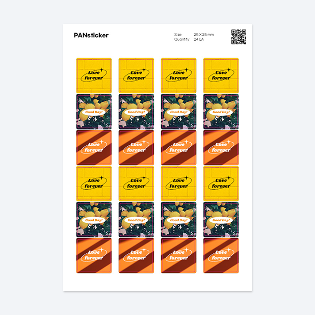 판스티커 정사각형