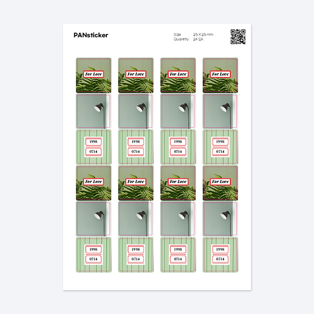 판스티커 정사각형