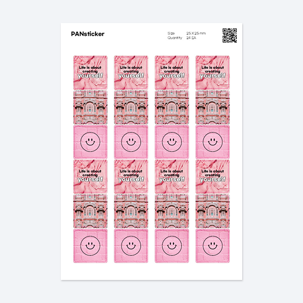 판스티커 정사각형