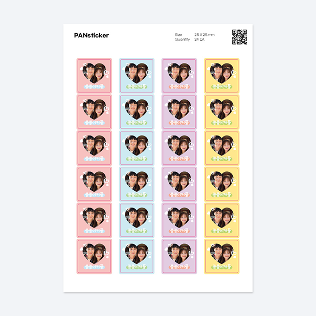 판스티커 정사각형