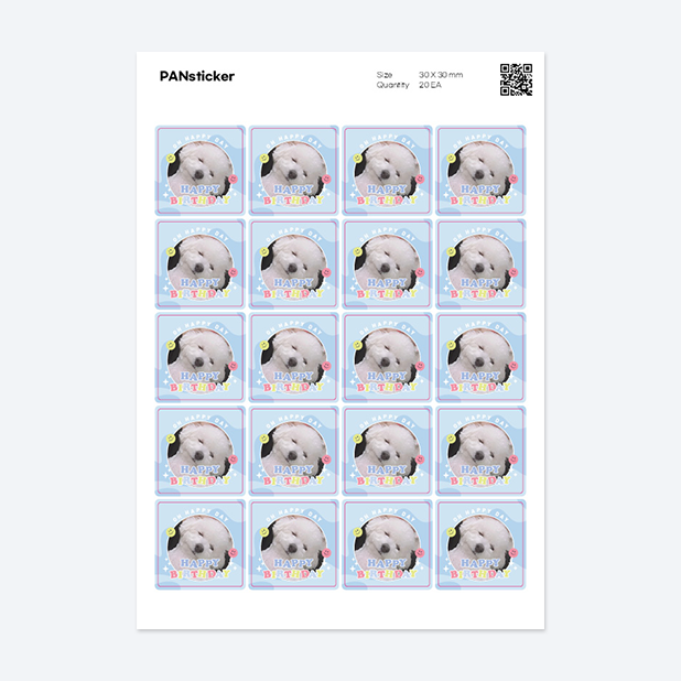 판스티커 정사각형