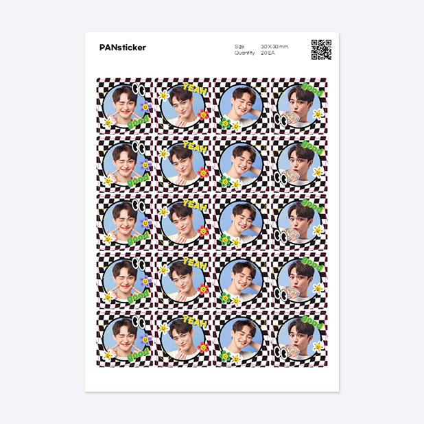 판스티커 정사각형