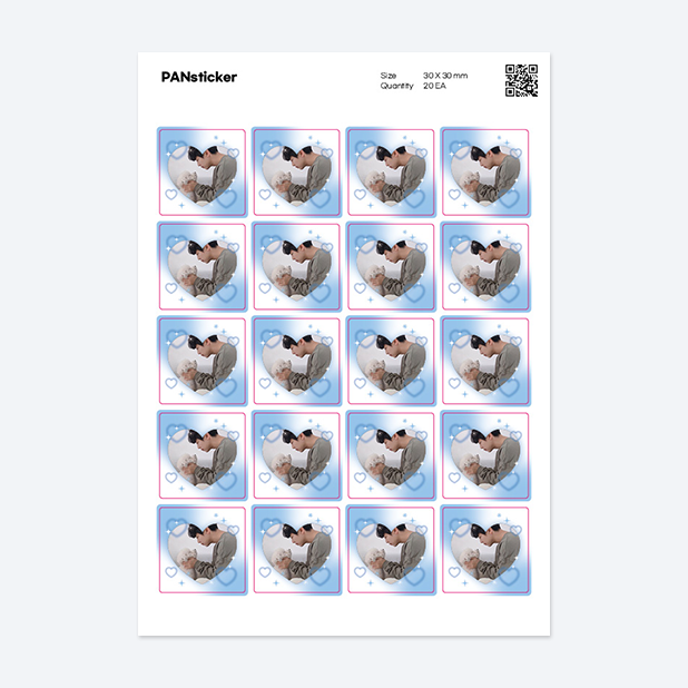 판스티커 정사각형