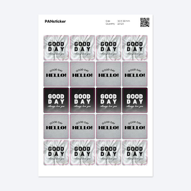 판스티커 정사각형