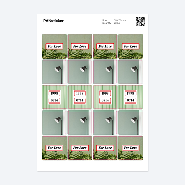 판스티커 정사각형