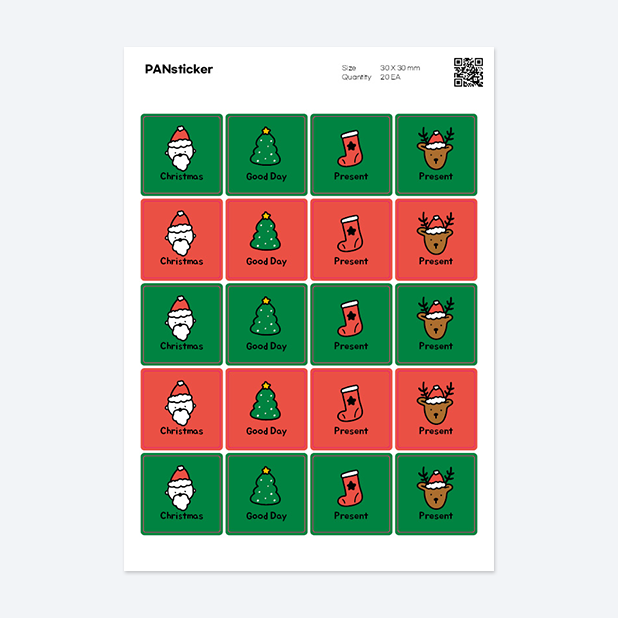 판스티커 정사각형