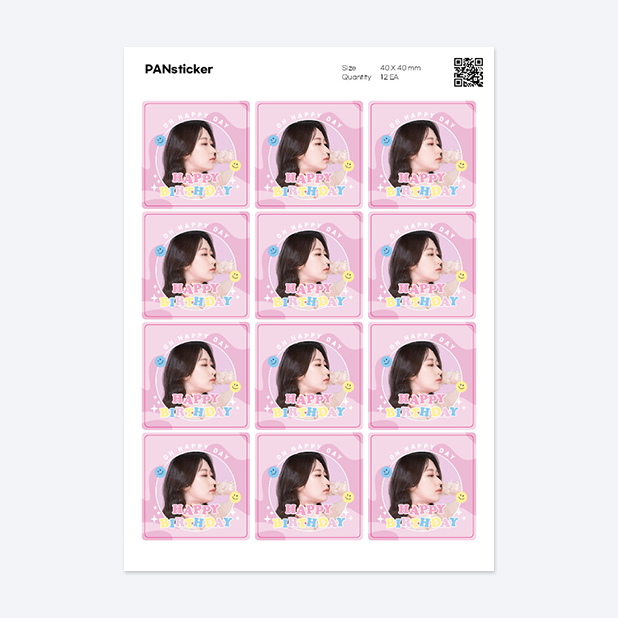 판스티커 정사각형