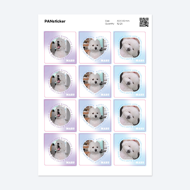 판스티커 정사각형