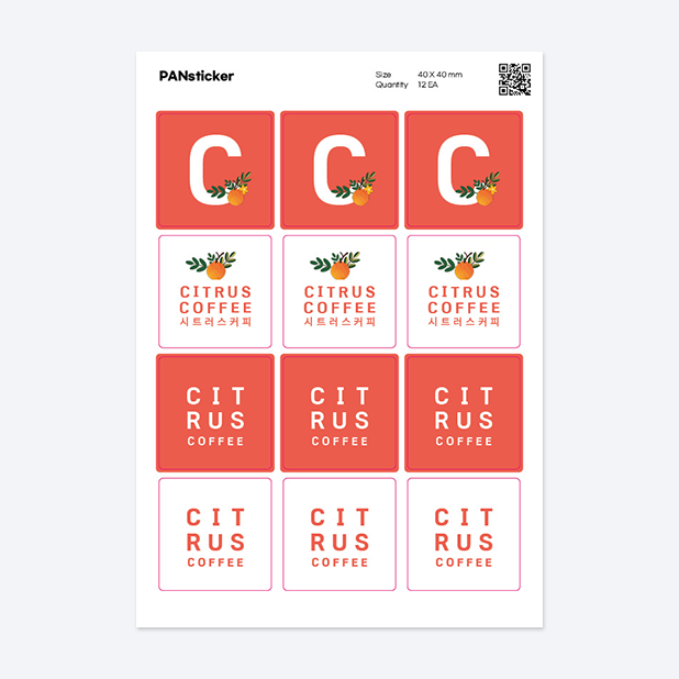 판스티커 정사각형