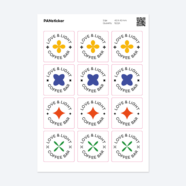 판스티커 정사각형