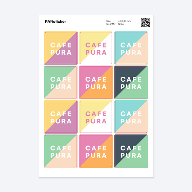 판스티커 정사각형