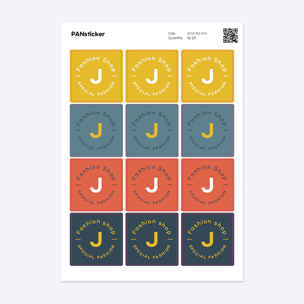 판스티커 정사각형