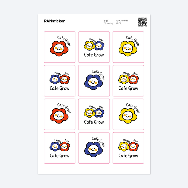 판스티커 정사각형