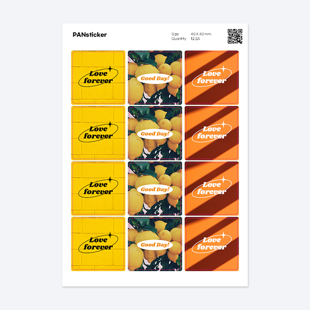 판스티커 정사각형