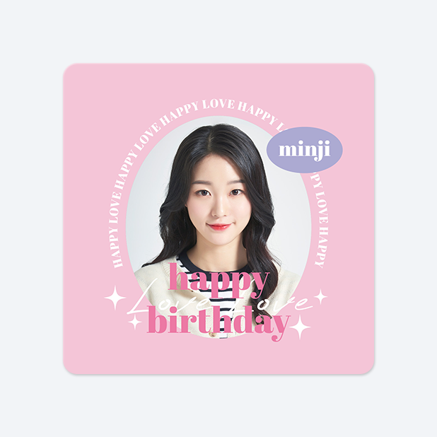 사각라운드형 스티커