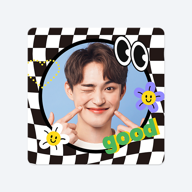 사각라운드형 스티커