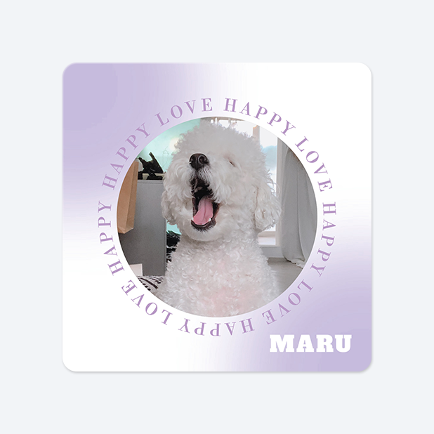 사각라운드형 스티커