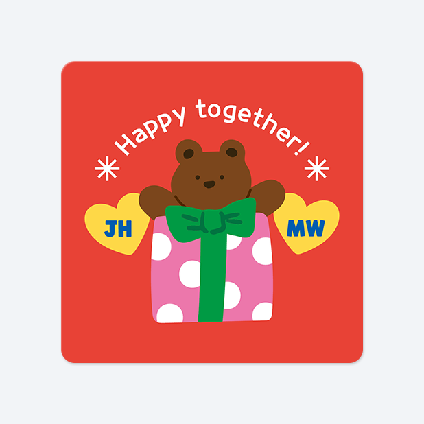 사각라운드형 스티커