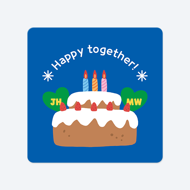 사각라운드형 스티커