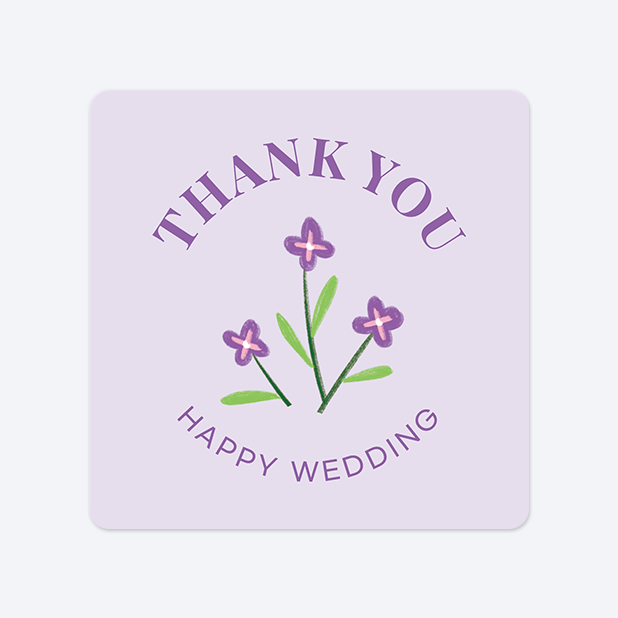 사각라운드형 스티커