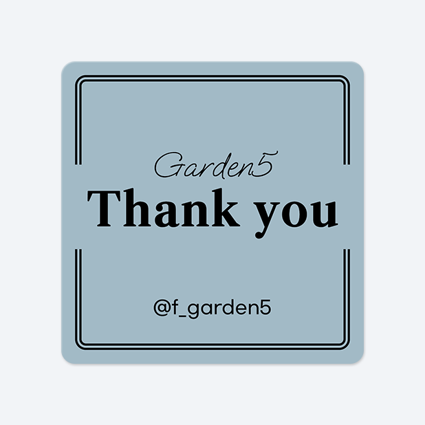 사각라운드형 스티커