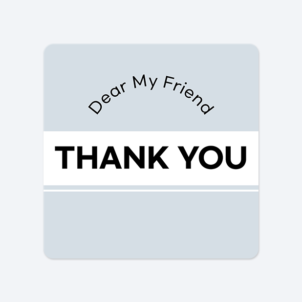 사각라운드형 스티커