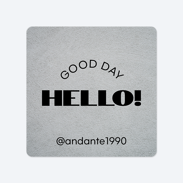 사각라운드형 스티커