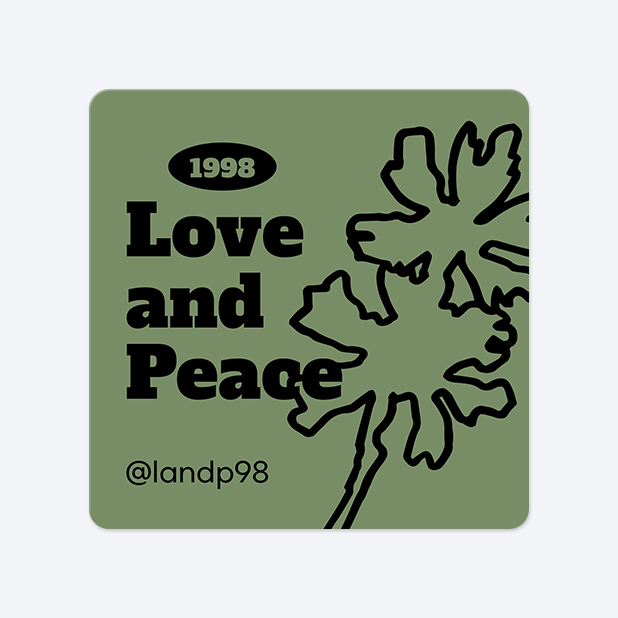 사각라운드형 스티커