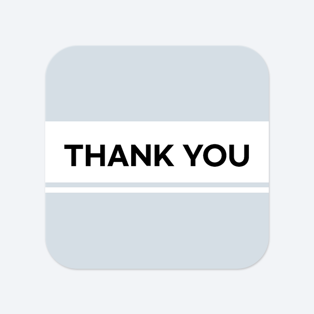 사각라운드형 스티커