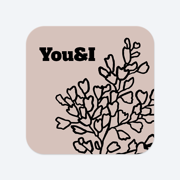 사각라운드형 스티커