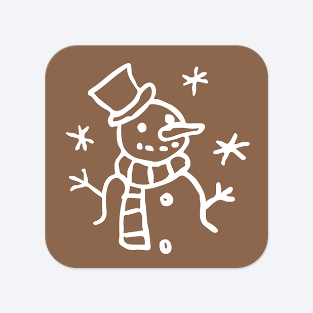 사각라운드형 스티커