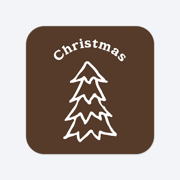 사각라운드형 스티커