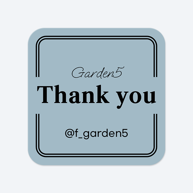 사각라운드형 스티커