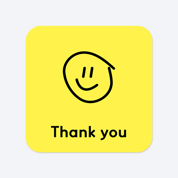 사각라운드형 스티커