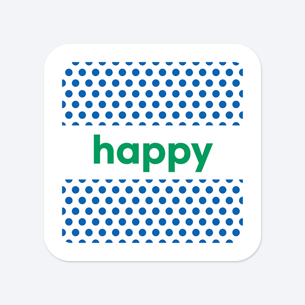 사각라운드형 스티커