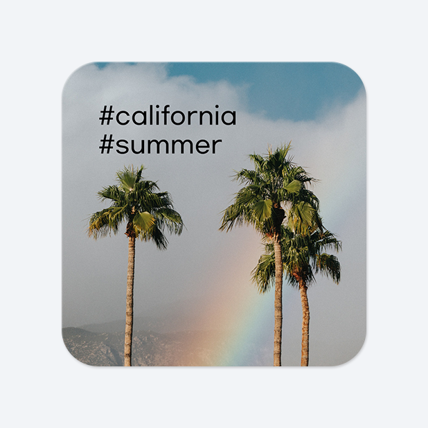 사각라운드형 스티커