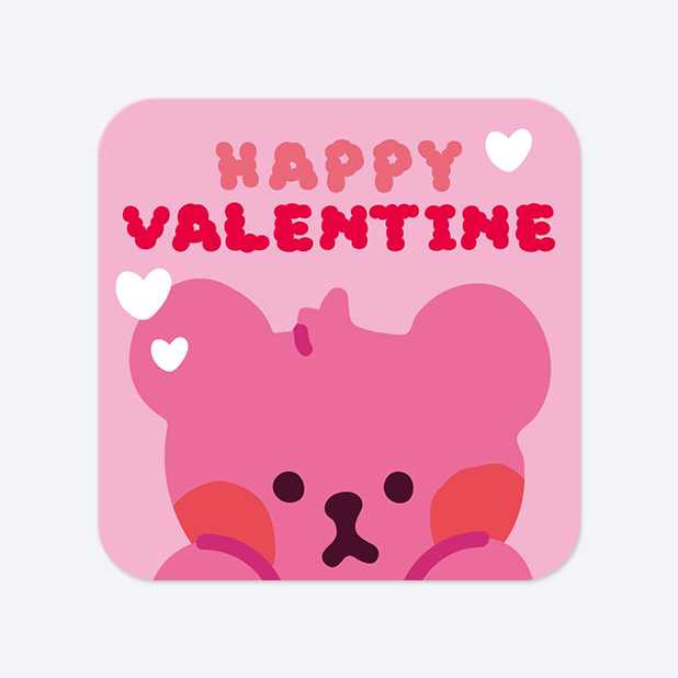 사각라운드형 스티커