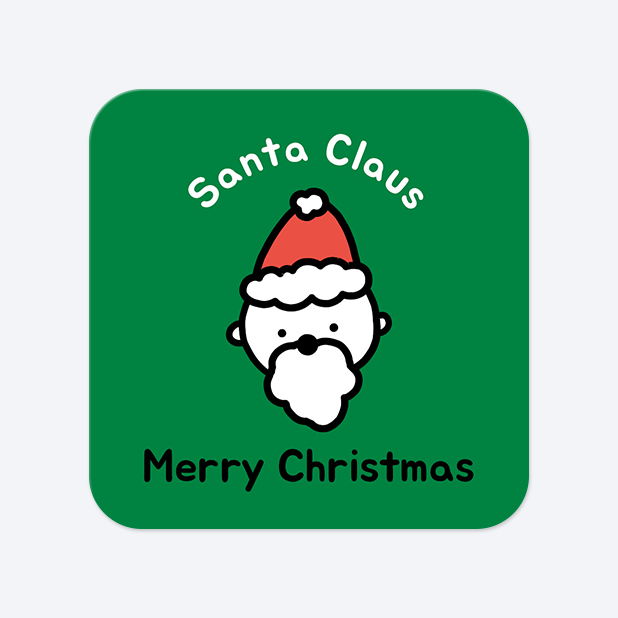 사각라운드형 스티커