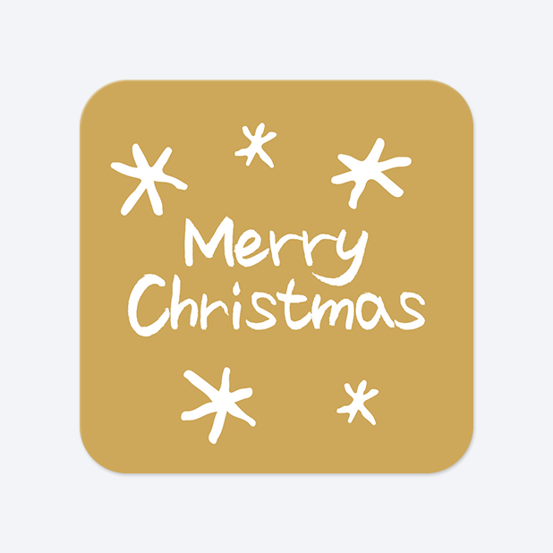 사각라운드형 스티커