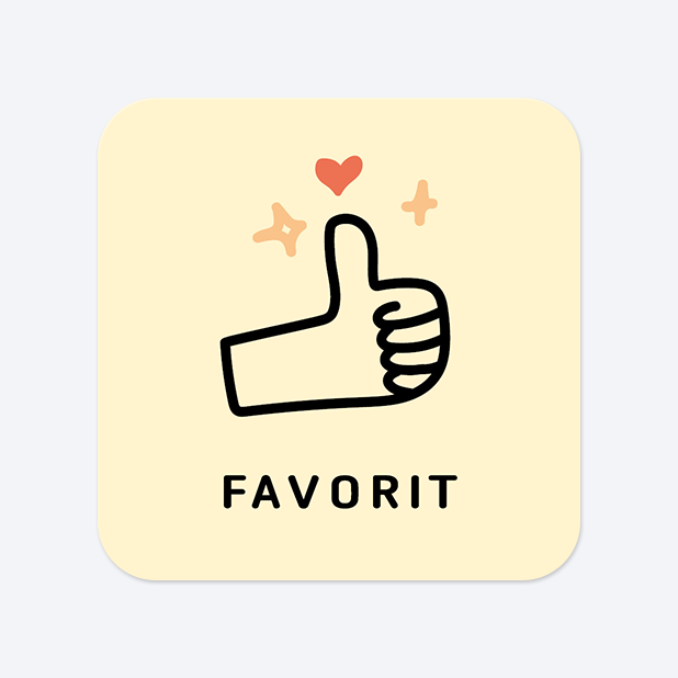 사각라운드형 스티커