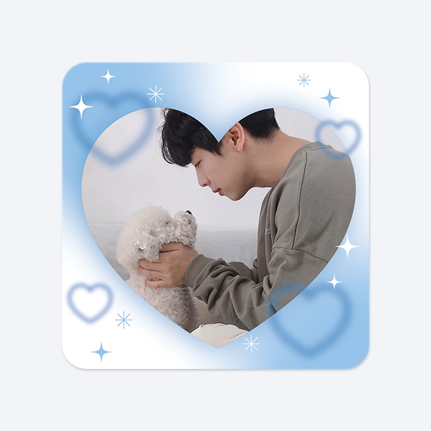 사각라운드형 스티커