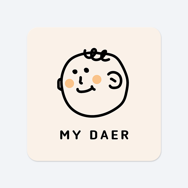 사각라운드형 스티커