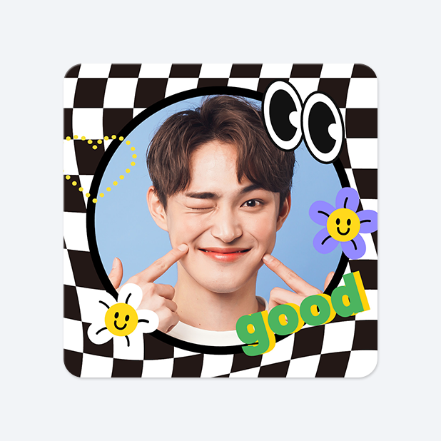 사각라운드형 스티커